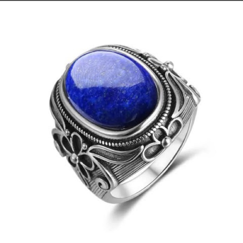 925 Sterling Silver Natural Stone Rings